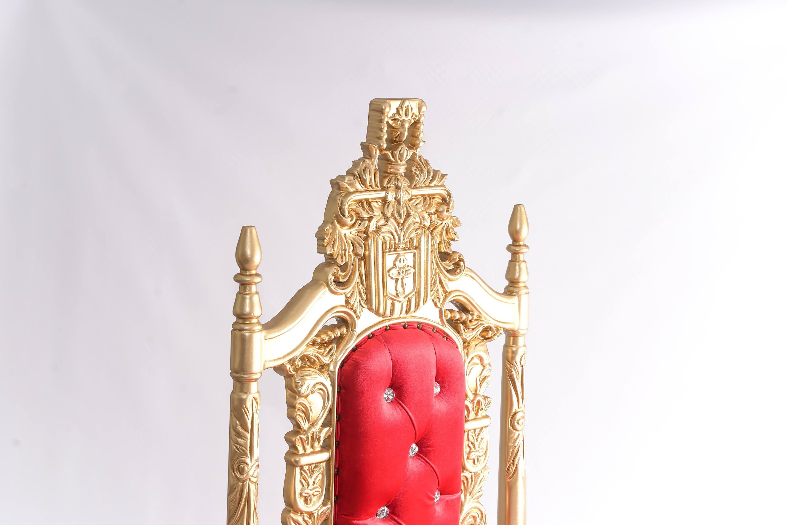 King Tut Throne Chair Red-Gold