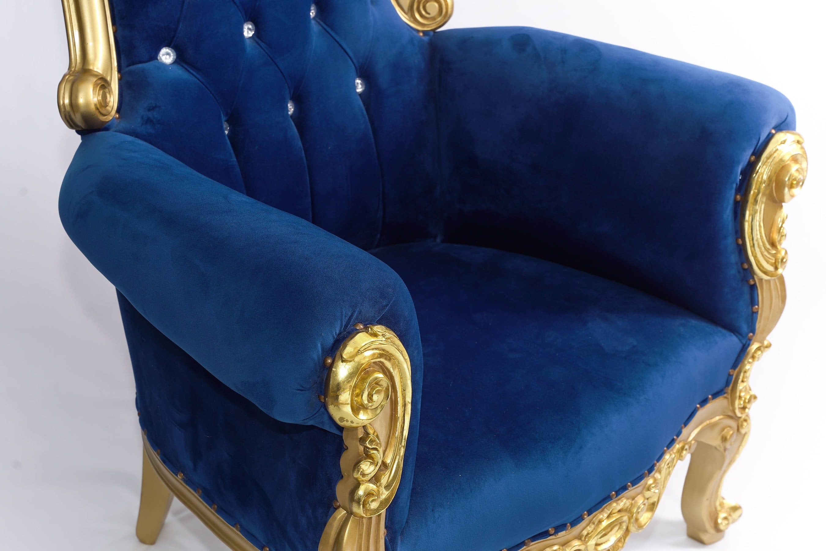 Nefertari Sapphire - Velvet Blue & Gold