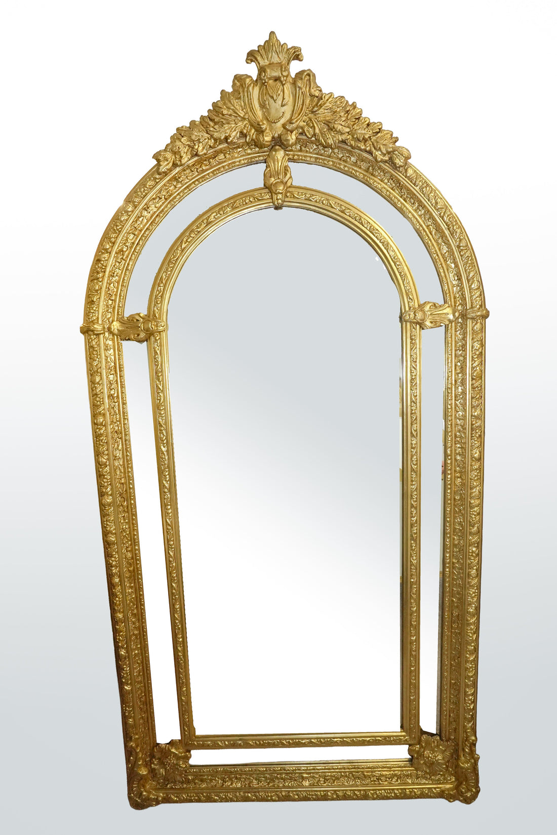 Angelic Court Mirror - Cherub Crest [Medium]