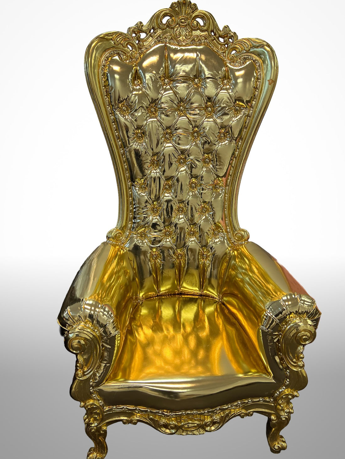 Queen Midas Imperial Throne Chair - All Gold